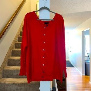 Lane Bryant Red cardigan